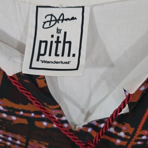 Pith Wanderlust Paris Eiffel Tower Blouse White Printed Top Unique Artistic Fun - Picture 3 of 12